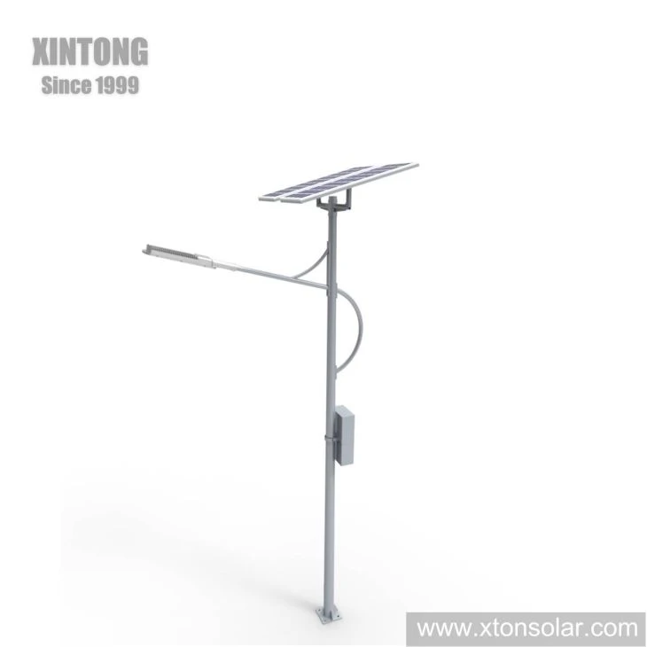 10m Pole Battery Mounted Solar Street Lighting Stand Alone